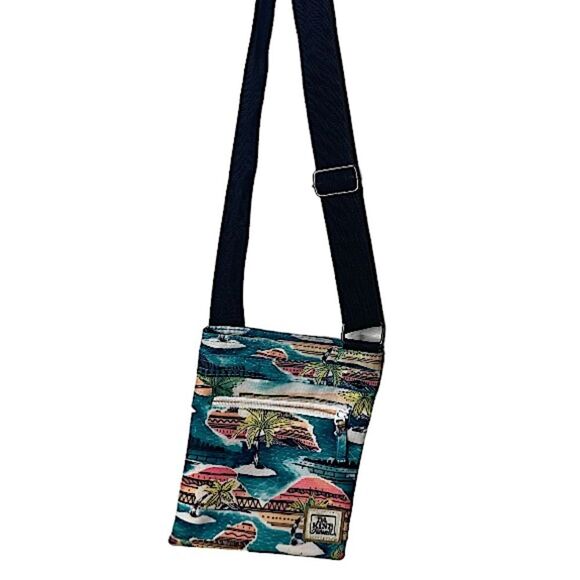 Crossbody DA Kine Hawaii Bag Purse Tropical Hawaiian Adjustable Hipster - Picture 6 of 6